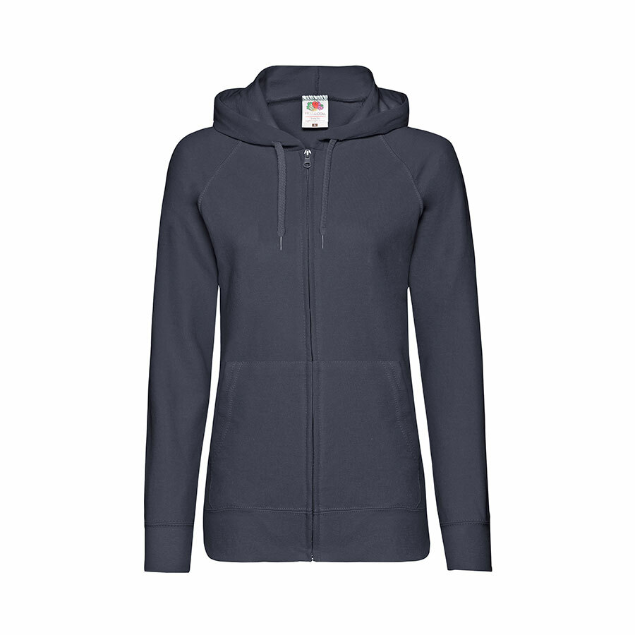 Толстовка без начеса &quot;Ladies Lightweight Hooded Sweat&quot;, темно-синий, XL, 80% х/б 20% полиэстер, 240