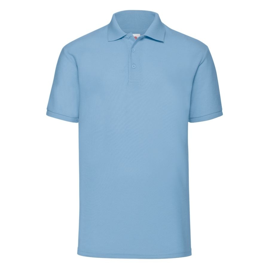 Поло &quot;65/35 Polo&quot;, небесно-голубой_2XL, 65% п/э, 35% х/б, 180 г/м2