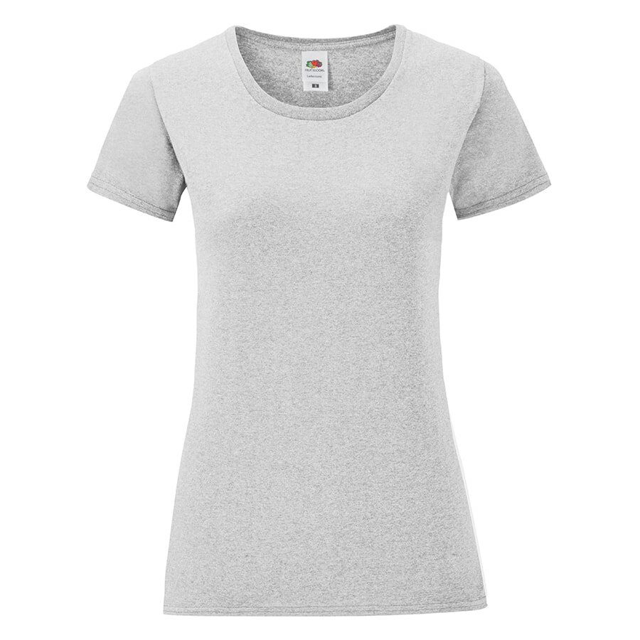 Футболка &quot;Ladies Iconic&quot;,  серый меланж, 2XL, 97% х/б, 3% полиэcтер, 150г/м2