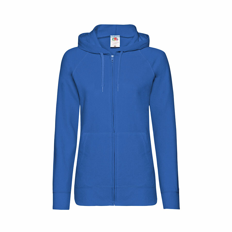 Толстовка без начеса &quot;Ladies Lightweight Hooded Sweat&quot;, ярко-синий, XS, 80% х/б 20% полиэстер, 240 г