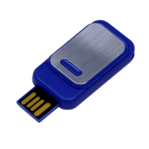 USB 2.0- флешка промо на 32 Гб прямоугольной формы, выдвижной механизм