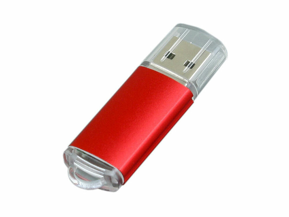 USB 2.0- флешка на 8 Гб с прозрачным колпачком