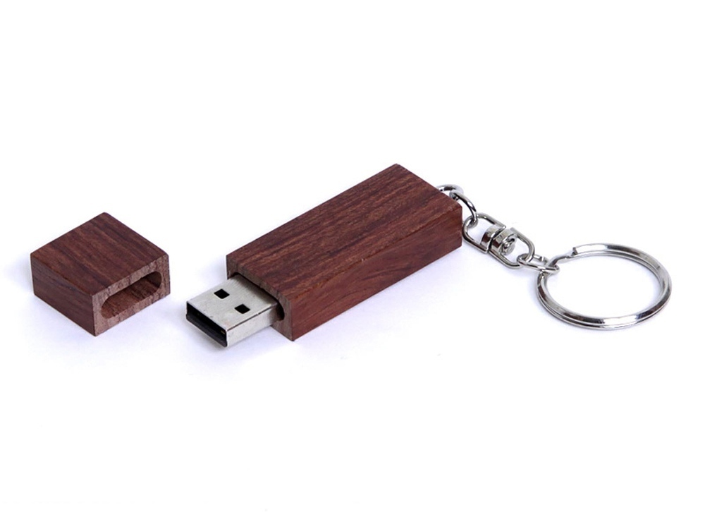 USB 3.0- флешка на 64 Гб прямоугольная форма, колпачок с магнитом