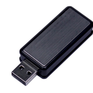 USB 2.0- флешка промо на 32 Гб прямоугольной формы, выдвижной механизм