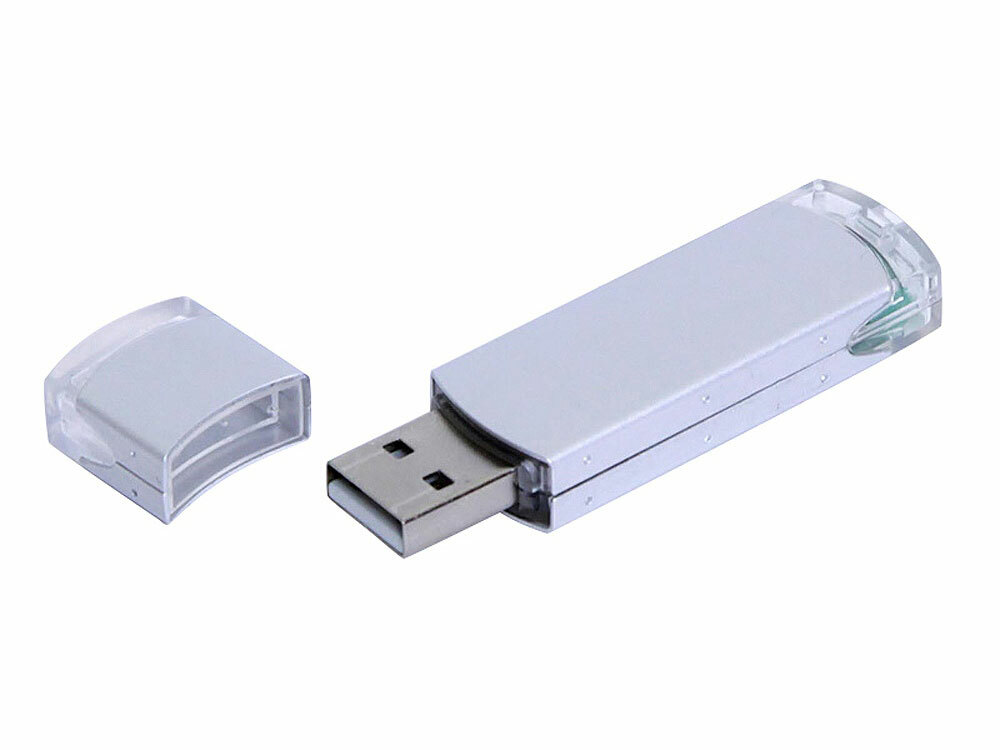 USB 2.0- флешка промо на 4 Гб прямоугольной классической формы