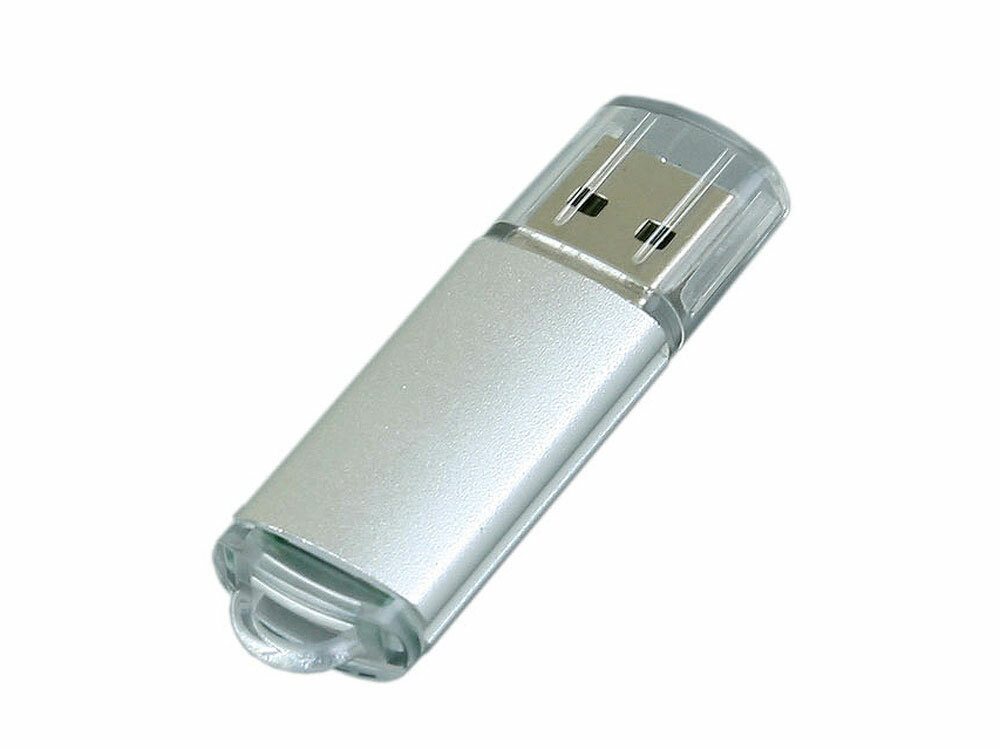 USB 2.0- флешка на 4 Гб с прозрачным колпачком