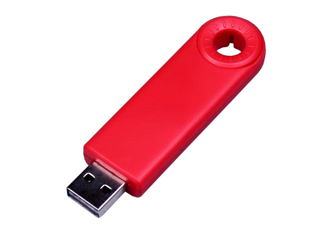 USB 3.0- флешка промо на 32 Гб прямоугольной формы, выдвижной механизм