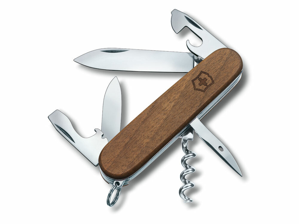 Нож перочинный VICTORINOX Spartan Wood, 91 мм, 10 функций, рукоять из орехового дерева