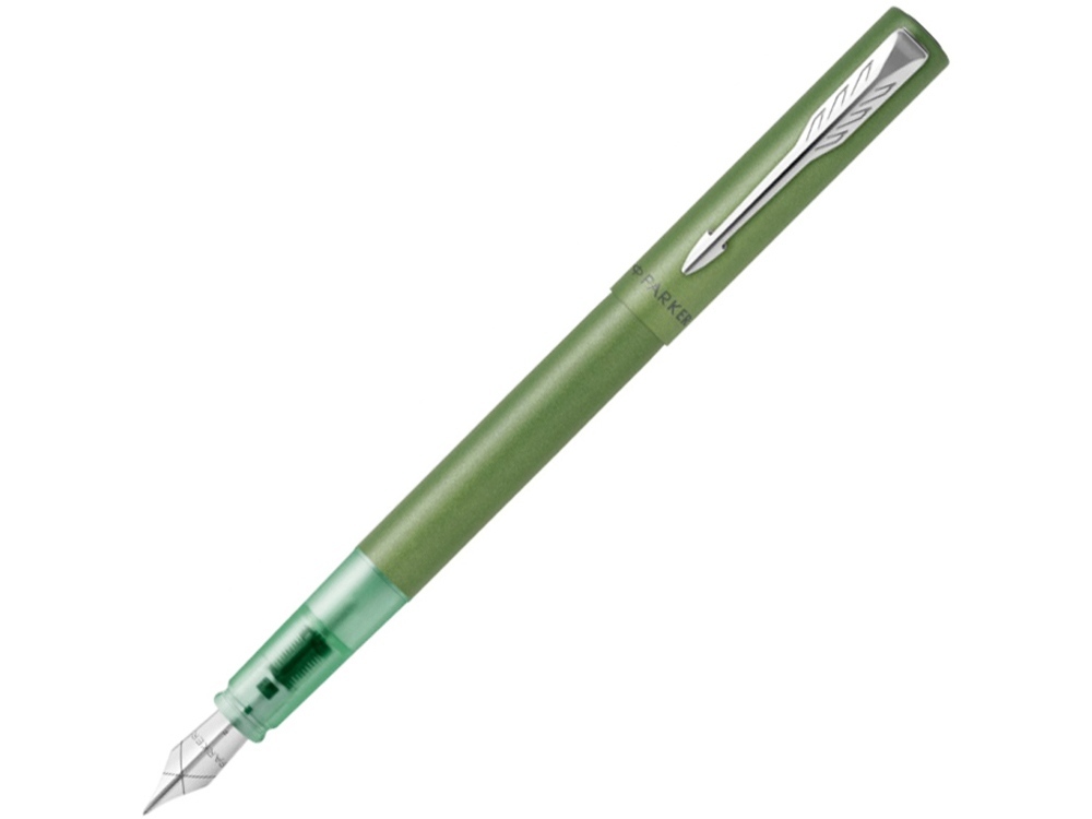 Перьевая ручка Parker Vector XL Green CT, цвет чернил blue, перо: F, в подарочной упаковке.