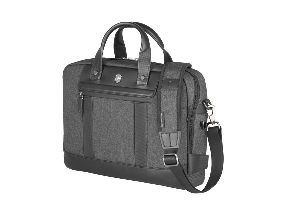 Портфель VICTORINOX Architecture Urban2 15&quot; Briefcase 15&#039;&#039;, серый, полиэстер/кожа, 42x13x31 см, 16 л