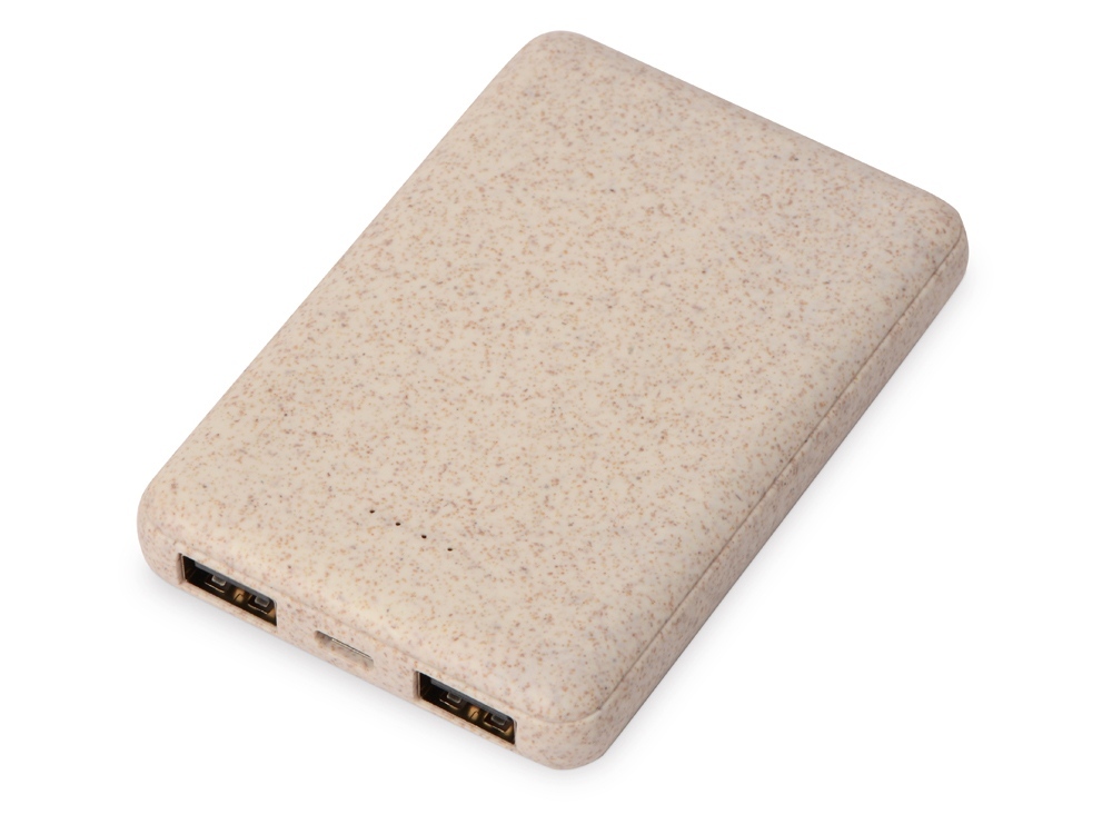 Портативное зарядное устройство Wheatty из пшеничной соломы, 5000 mAh